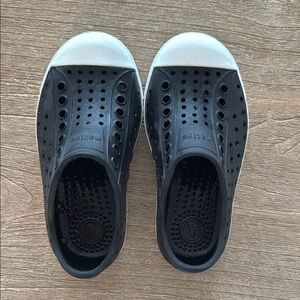 Native Black and White Water Shoes Slip-On